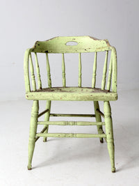 antique painted captain's chair