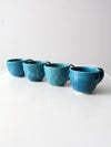 vintage handmade coastal mugs set