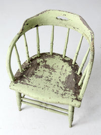 antique painted captain's chair