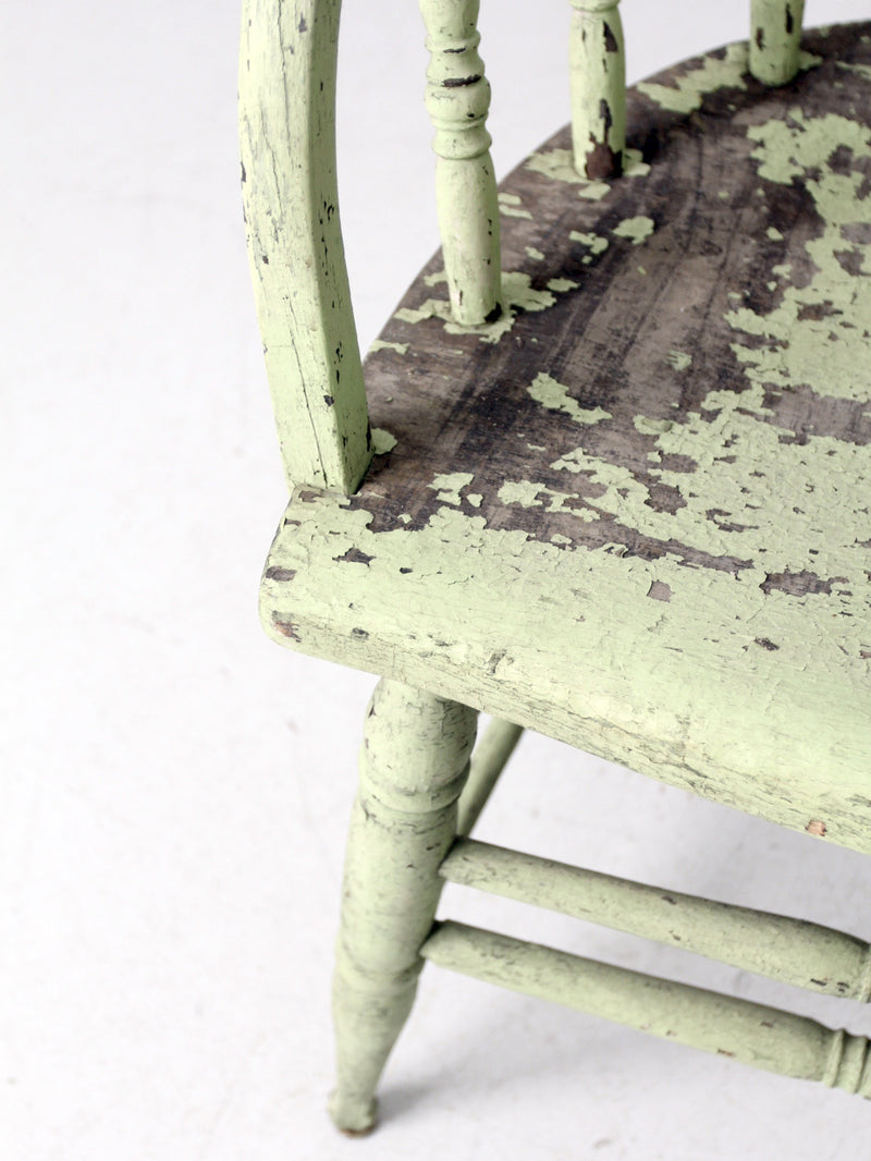 antique painted captain's chair