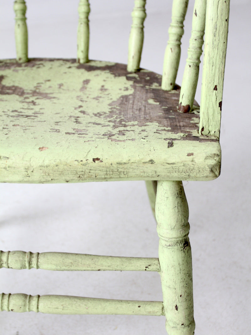 antique painted captain's chair