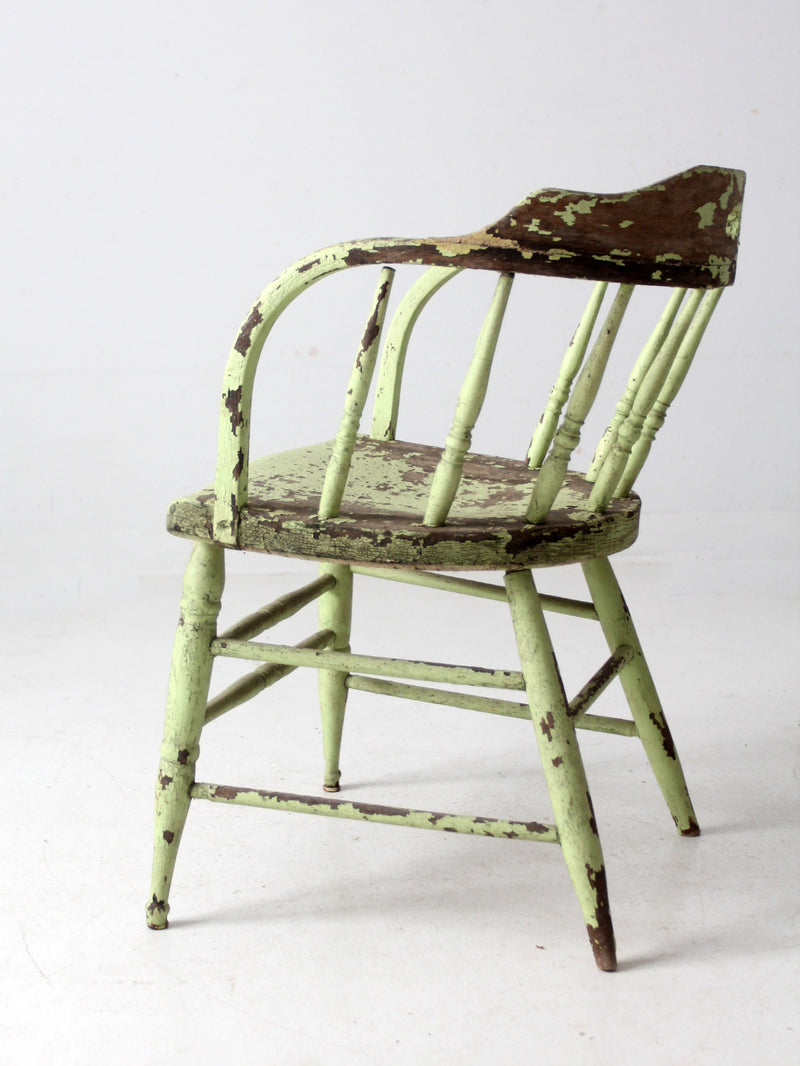 antique painted captain's chair