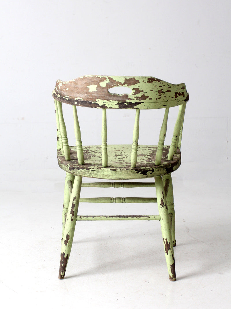 antique painted captain's chair