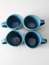 vintage handmade coastal mugs set