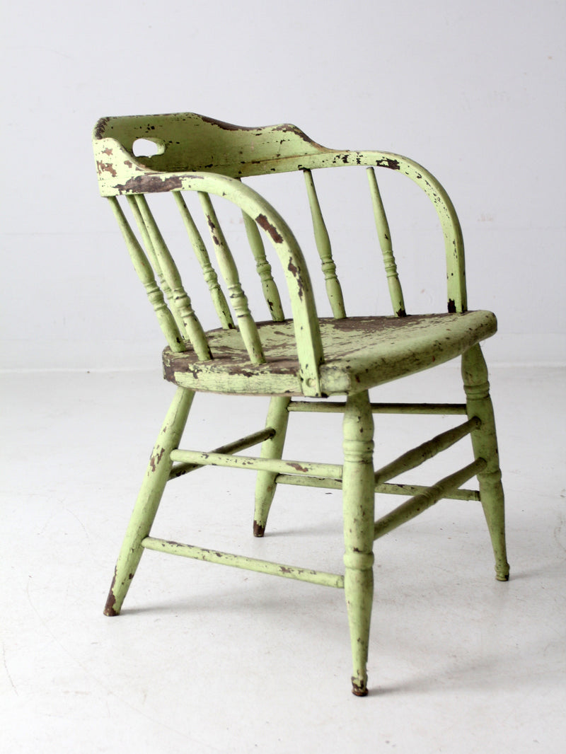 antique painted captain's chair