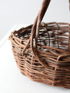 vintage wicker handle basket