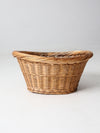 vintage wicker laundry basket