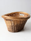 vintage wicker laundry basket