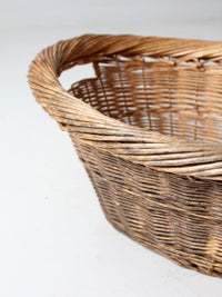 vintage wicker laundry basket