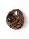 vintage wicker wall basket