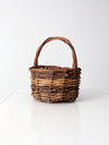 vintage rustic twig basket