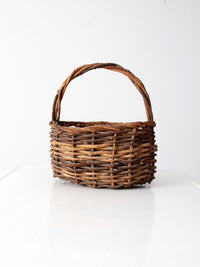 vintage rustic twig basket