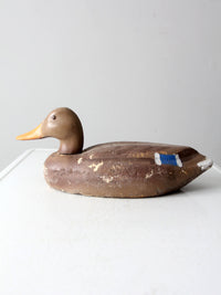 vintage Decoys Unlimited styrofoam duck decoy