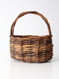 vintage rustic twig basket