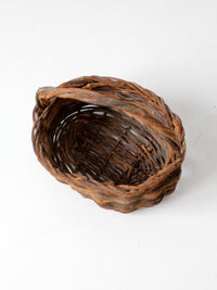 vintage rustic twig basket