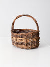 vintage rustic twig basket