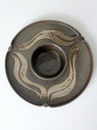 vintage studio pottery platter