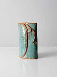 studio pottery vase signed by artist