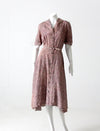 vintage 1940s taffeta dress