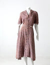 vintage 1940s taffeta dress