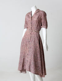 vintage 1940s taffeta dress