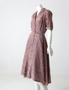 vintage 1940s taffeta dress