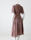 vintage 1940s taffeta dress