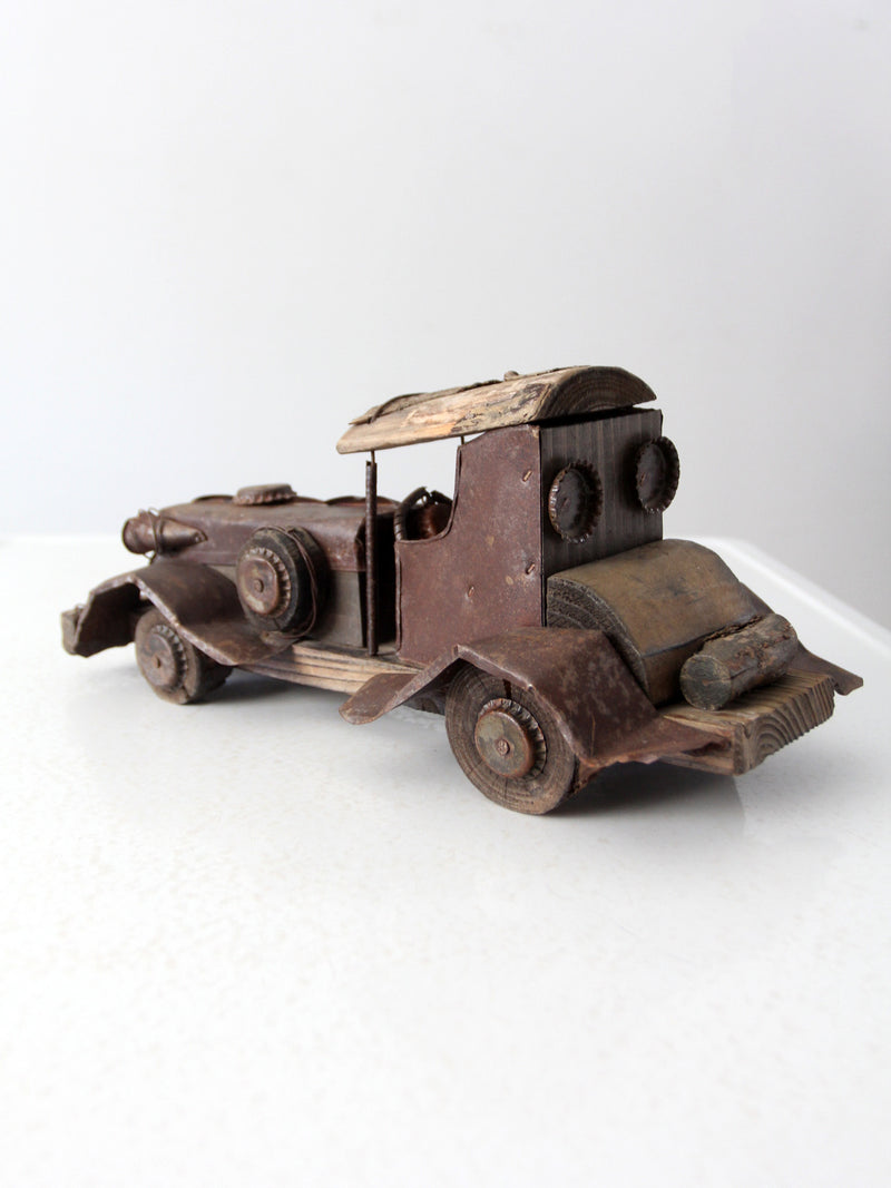 vintage handmade folk art car