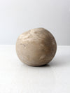 vintage cement orb planter