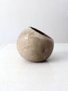 vintage cement orb planter