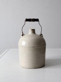 antique stoneware crock jug