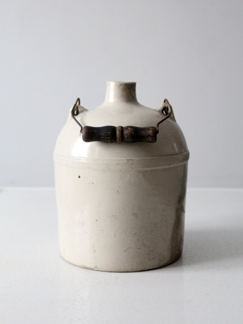 antique stoneware crock jug