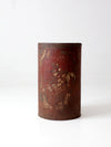 antique metal flour bin