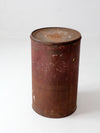 antique metal flour bin