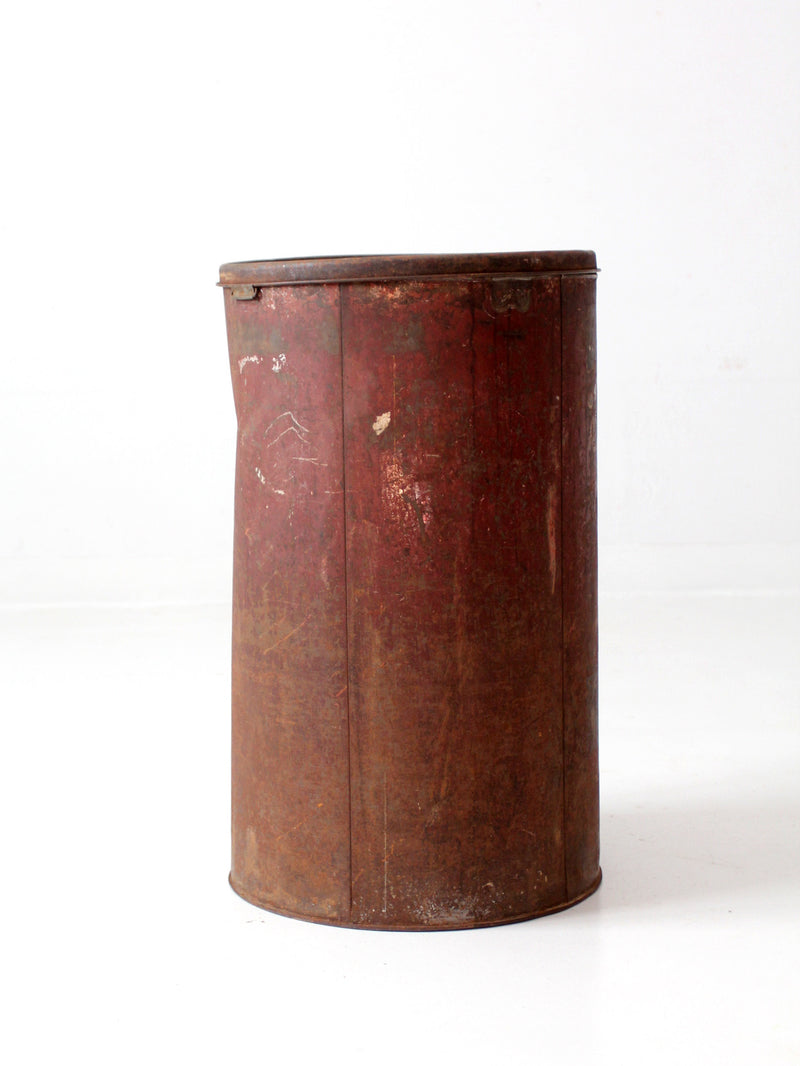 antique metal flour bin