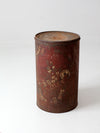 antique metal flour bin