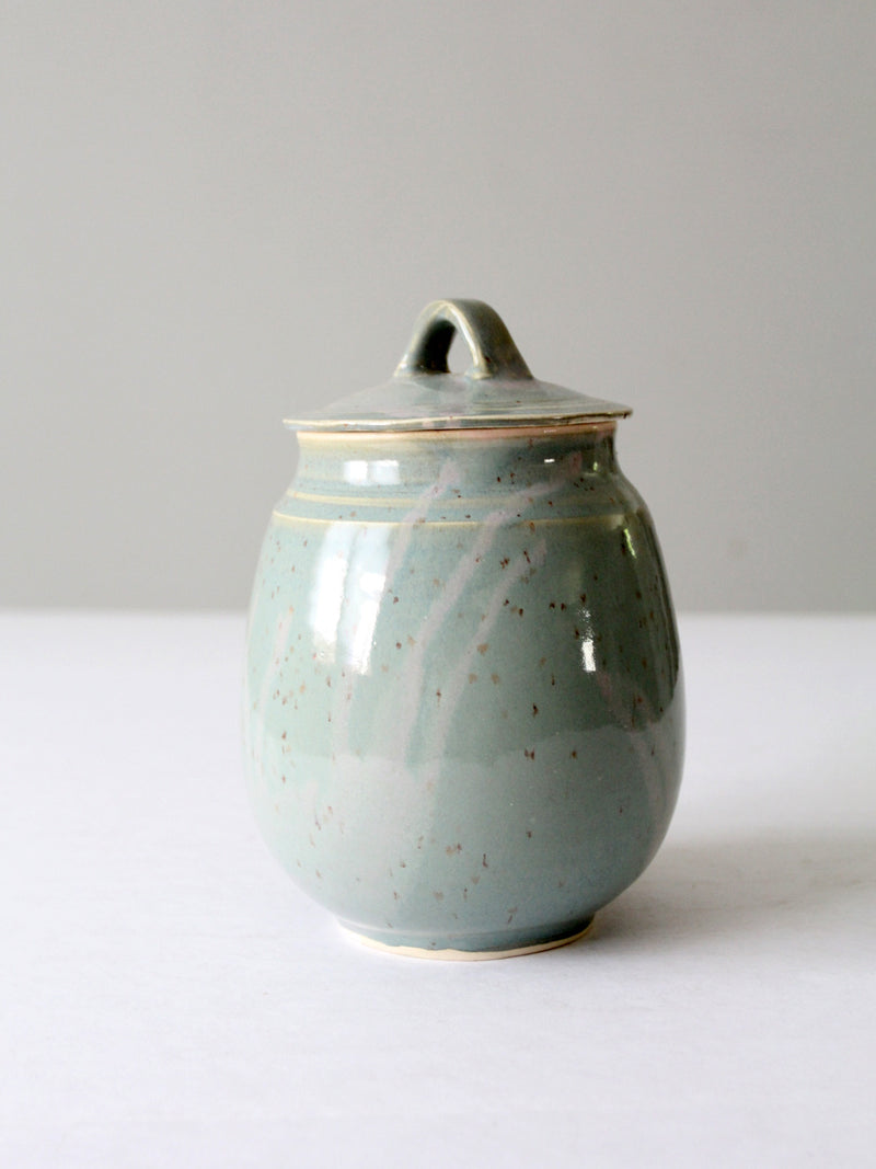 vintage studio pottery jar