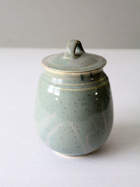 vintage studio pottery jar