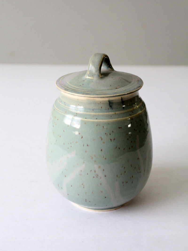 vintage studio pottery jar