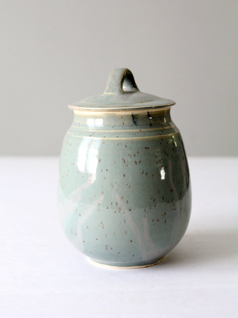 vintage studio pottery jar