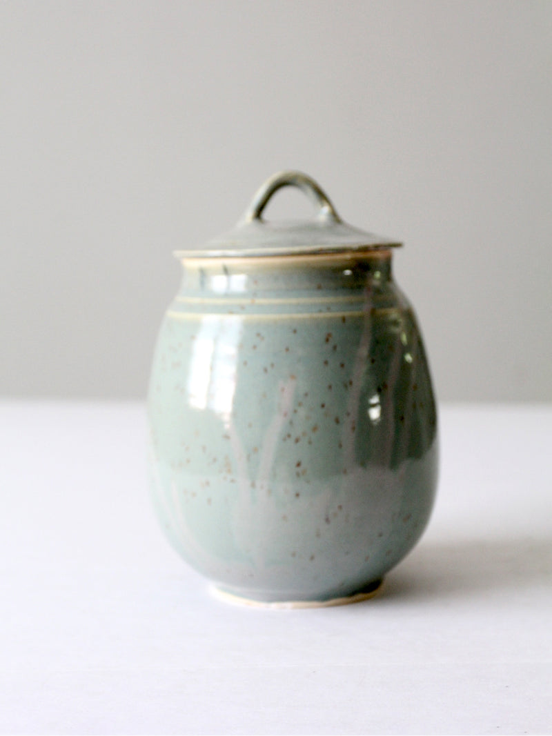 vintage studio pottery jar