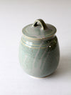 vintage studio pottery jar