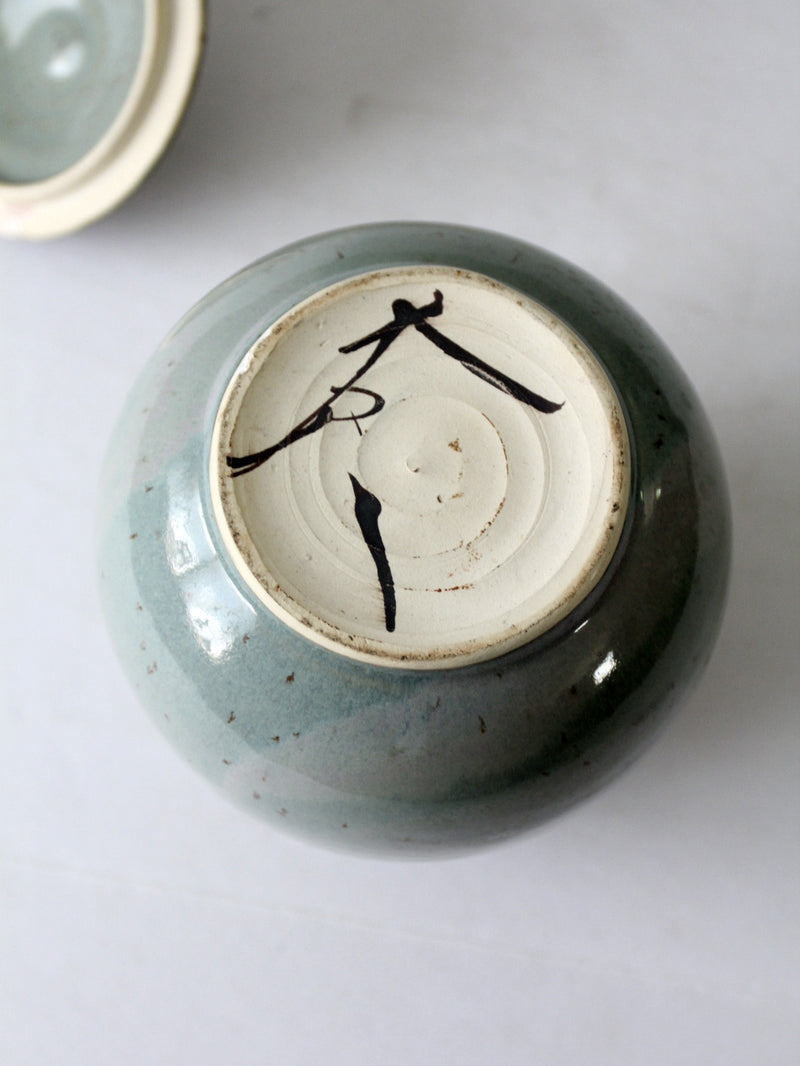 vintage studio pottery jar