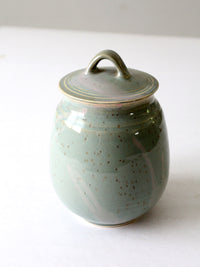 vintage studio pottery jar