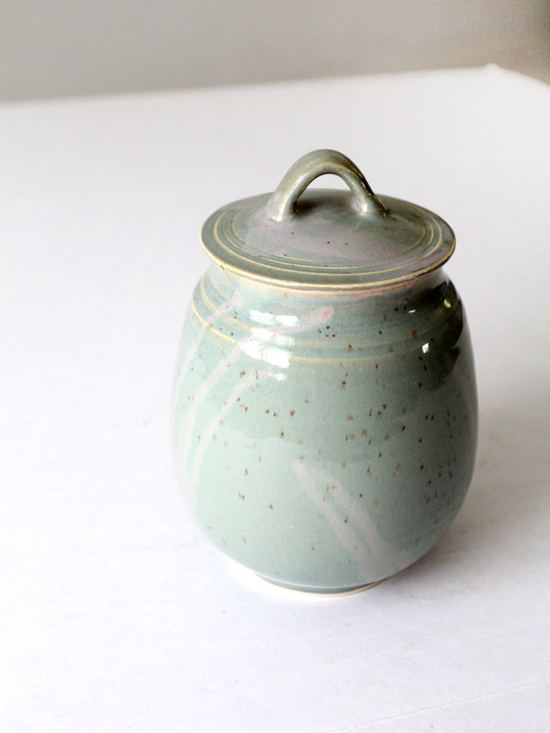 vintage studio pottery jar