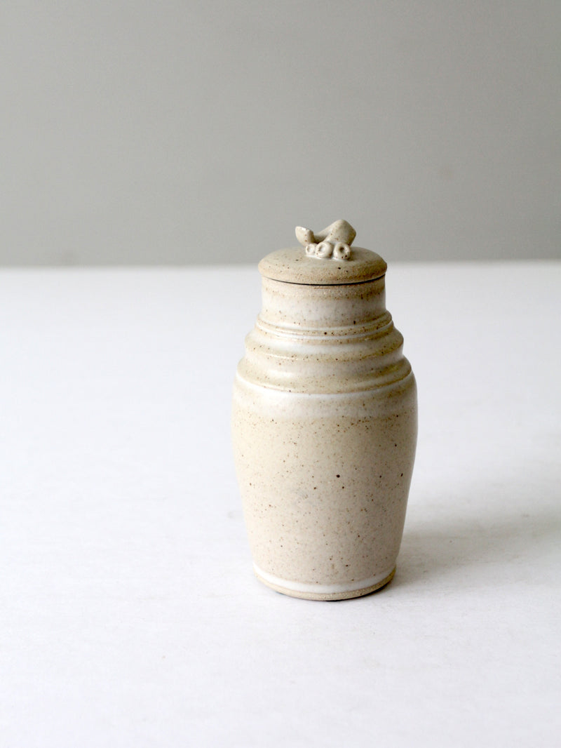 vintage studio pottery jar