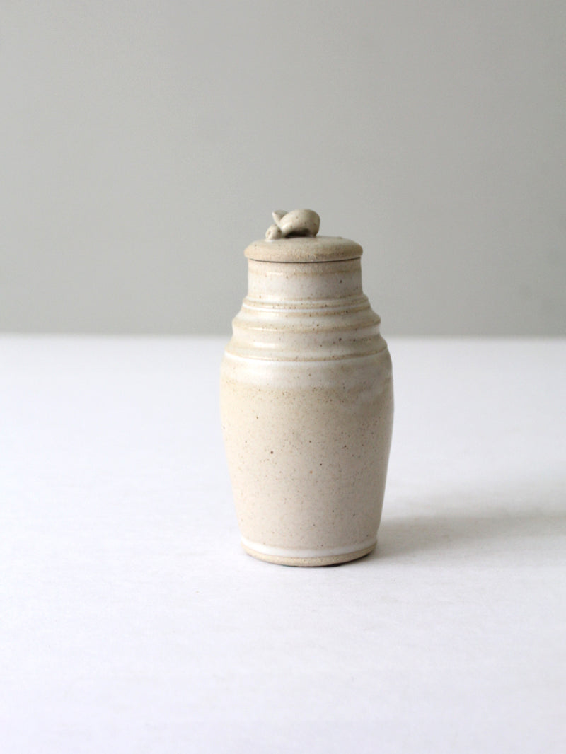 vintage studio pottery jar