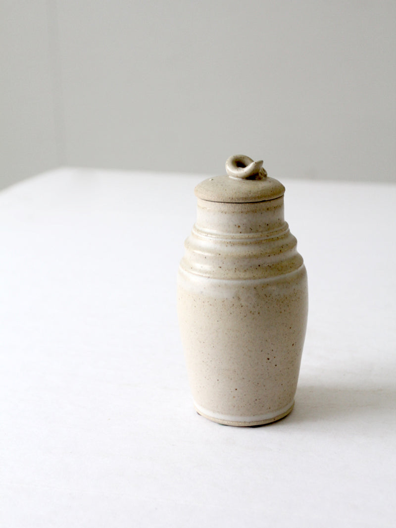 vintage studio pottery jar