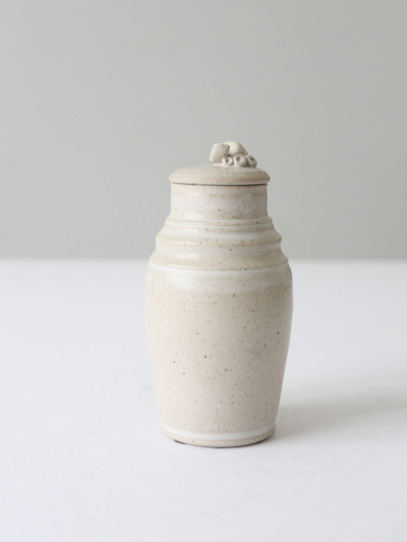 vintage studio pottery jar