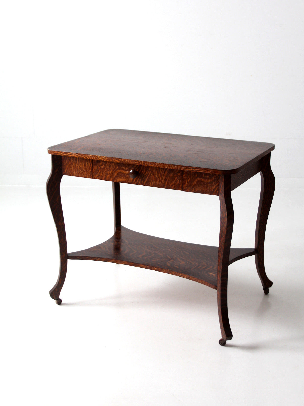 Tiger oak clearance library table